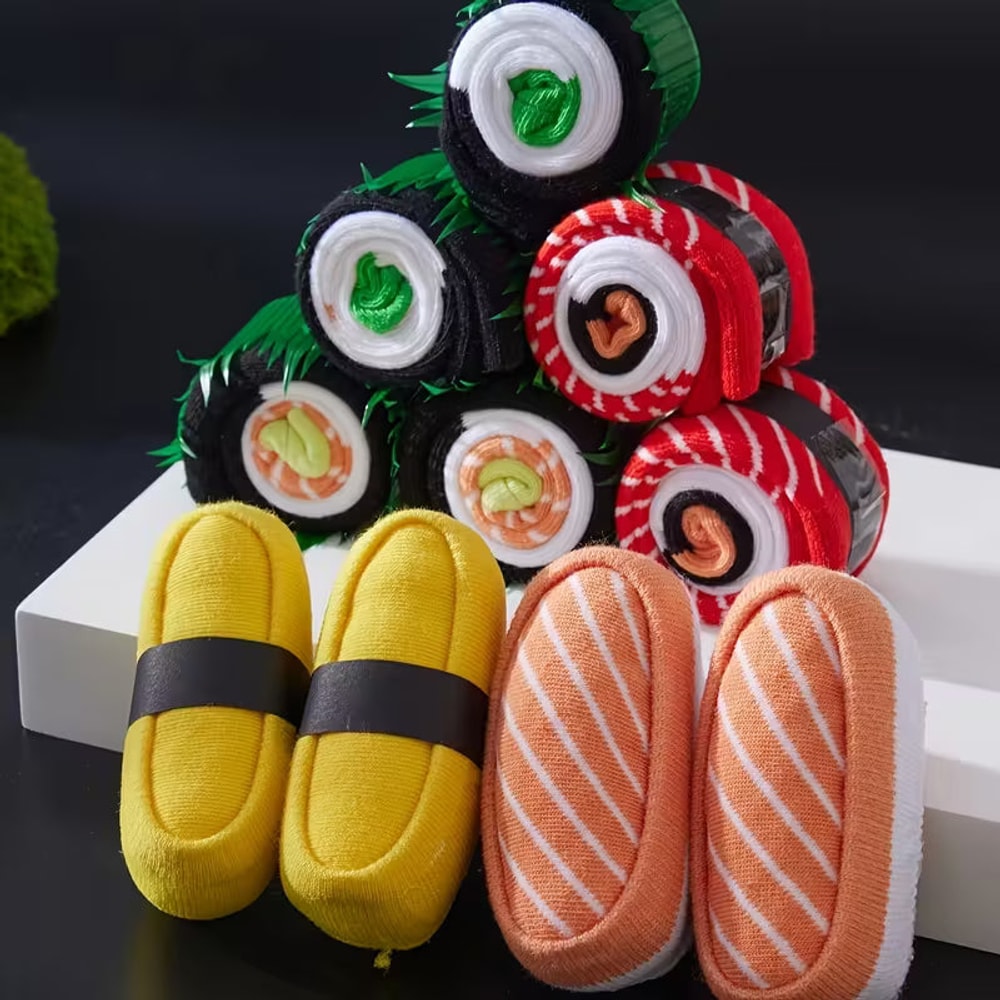 Sushisukat pinottuina kuin sushivati